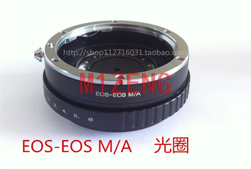 

Eos-EOSM Adjustable Aperture Adapter Ring for canon eos lens to canon EOSM EF-M eosm/m2/m3/m5/m6/m10/m50/m100 Mirrorless Camera