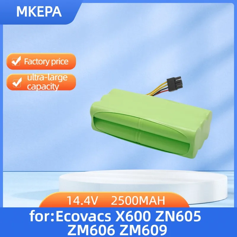 Никель-металлогидридный аккумулятор 14,4 в 2500 мАч Для Ecovacs Deebot Deepoo X600 ZN605 ZN606 ZN609 Midea Redmond staubsauger