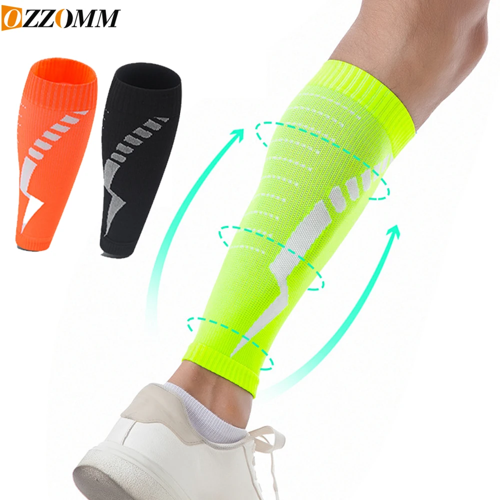 

OZZOMM 1PCS Calf Compression Sleeve for Men & Women for Running Athletic Nurses Work Support Travel Flight Sports,Shin Splints