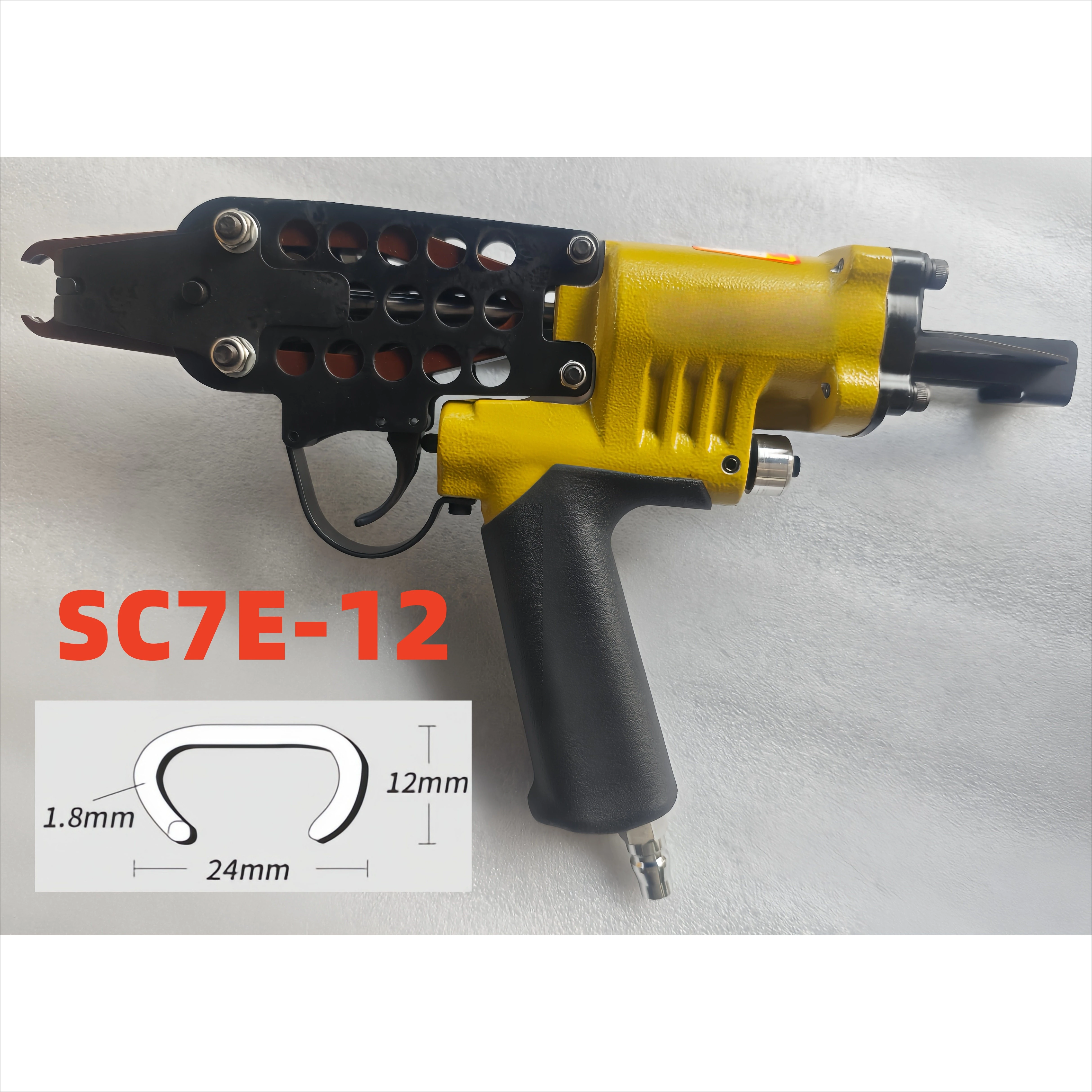 SC7E Series Pneumatic C Ring Nailer Cage Stapler Nail C Ring Pliers Tool Air C-type Machine Nailer Pneumatic Nail Gun