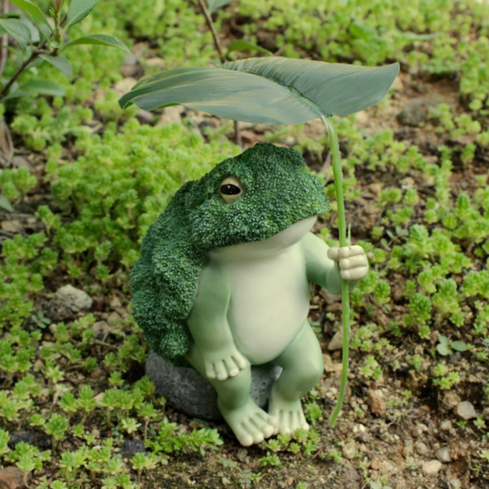 

Garden Frog Ornaments Decoration Miniature Figurines Statue Decorations Sculpture Plastic