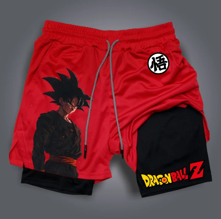 جديد لعبة دراغون بول مزدوجة الشارع الشهير أنيمي شخصية الطباعة الرجال الصيف ممارسة السراويل الصالة الرياضية الترفيه عطلة يومية