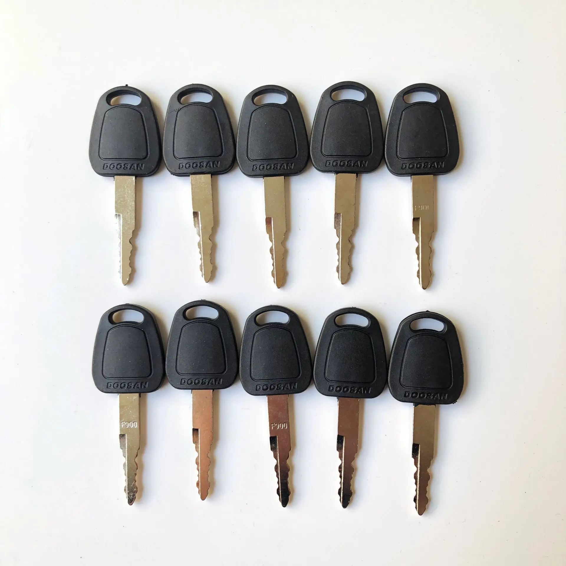 

10pcs Key For Bobcat Daewoo Doosan Terex Excavator Ignition Keys F900 K1009605B