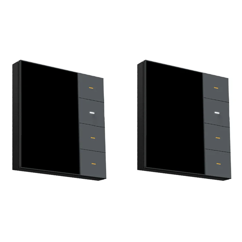 3 Set 3.5 Inch Smart Wall Switch Touch Screen 4 Groups Switch 8-Way Scene Radar Sensor Dimming Switch Tuya Zigbee A-Y47A