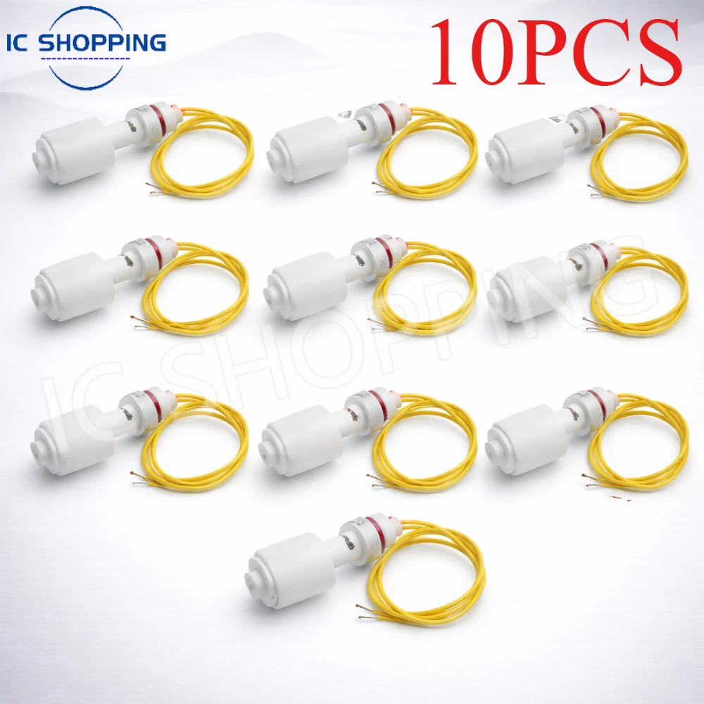10PCS P45 45MM PP Liquid Level Control Float Switch Water Level Sensor for Tank Pump System