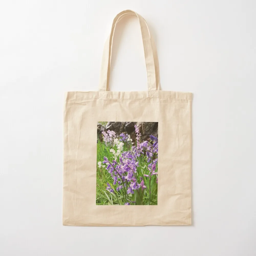 Bluebells photograph Tote Bag university shopper bag shopper bag women eco pack Canvas Tote