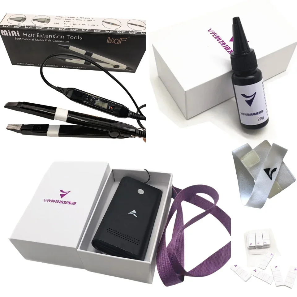 

2023-2024 the newest hair salons tool hot sell all over the world V light ultrasonic hair extension tools