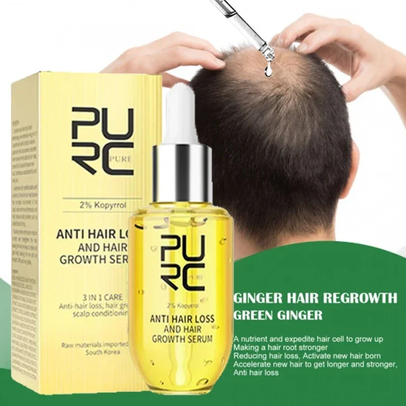 

Fast Hair Growth for Men Women Ginger Grow Hair Oil Care Anti Hair Loss Scalp Treatment Serum Products Beauty Health