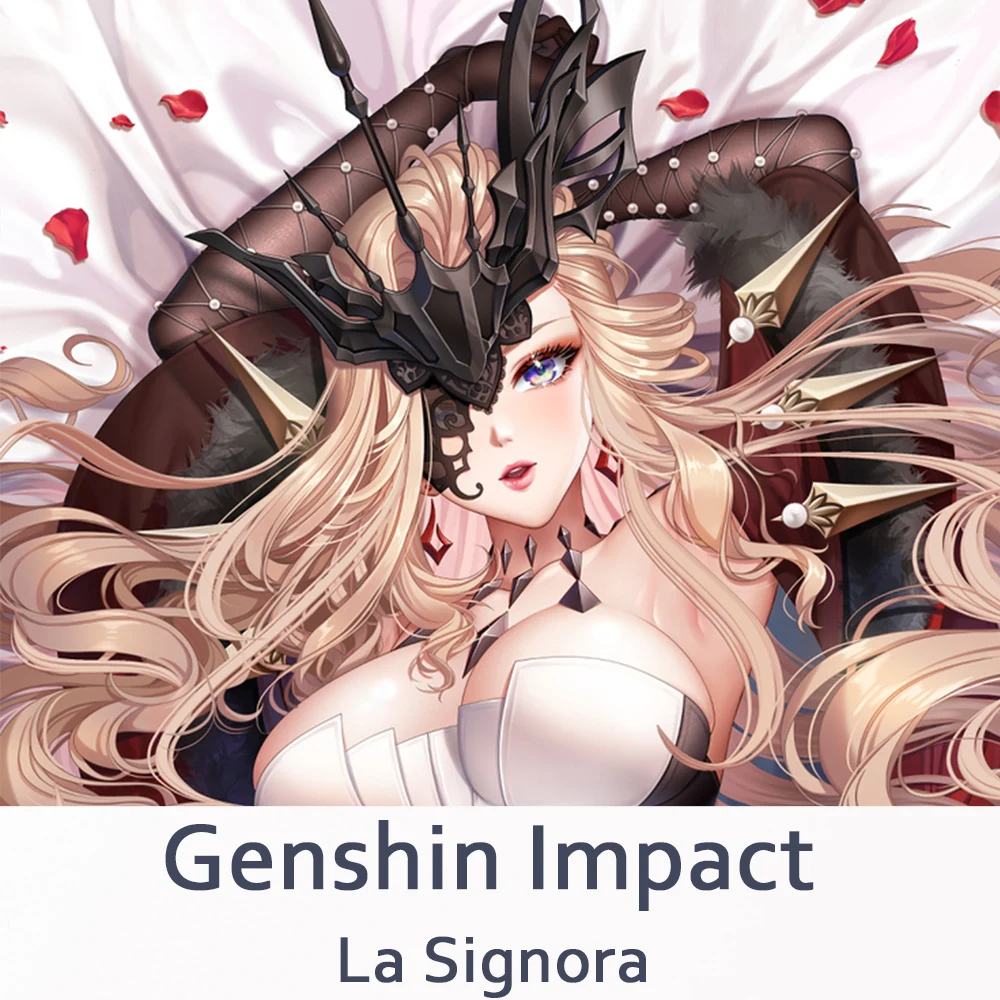 Genshin Impact La Signora Dakimakura 2WAY Чехол для тела в стиле аниме отаку Подушка Чехлы для подушек Рождественские подарки