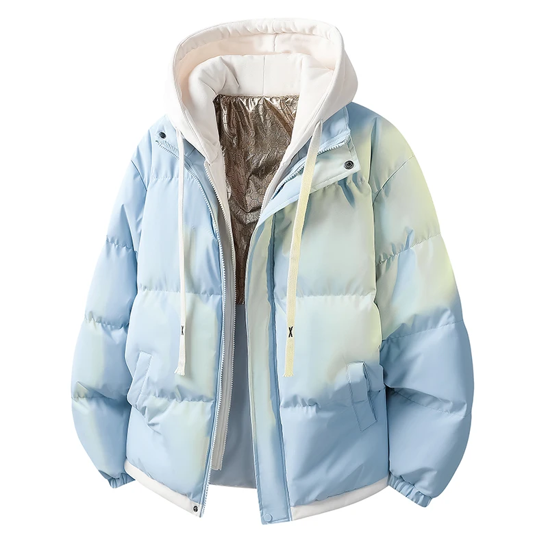 Hooded Thicken Warm Men Parkas Coats Winter Comfortable All-match Outerwear Fashion Casual Zipper Male Clothes Trend New Style