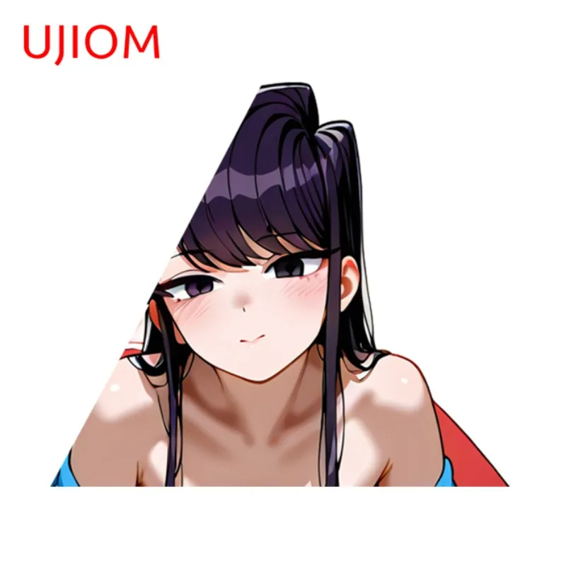 UJIOM Komi Shouko Alluring Lying Posture Wall Sticker No Trespassing Occlusion Scratch Vinly Decal Amusing Living Room Decor