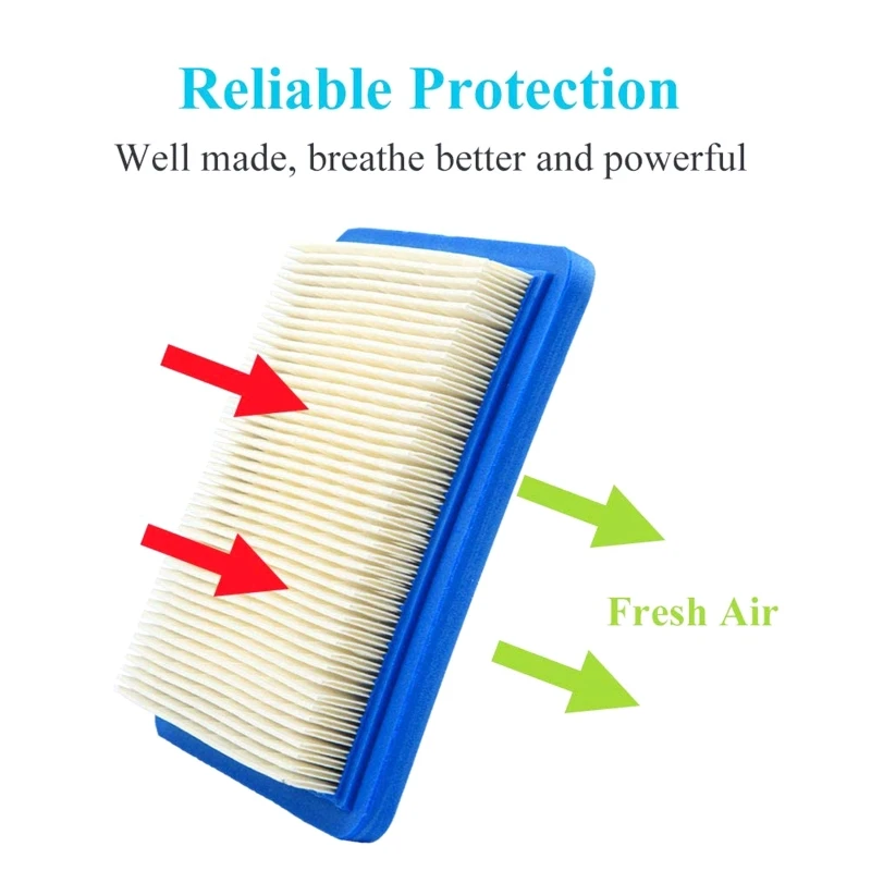 A2UD Flat Air Filter Cartridge Mower Lawn Mower Air Filter Fitting for 491588 20332