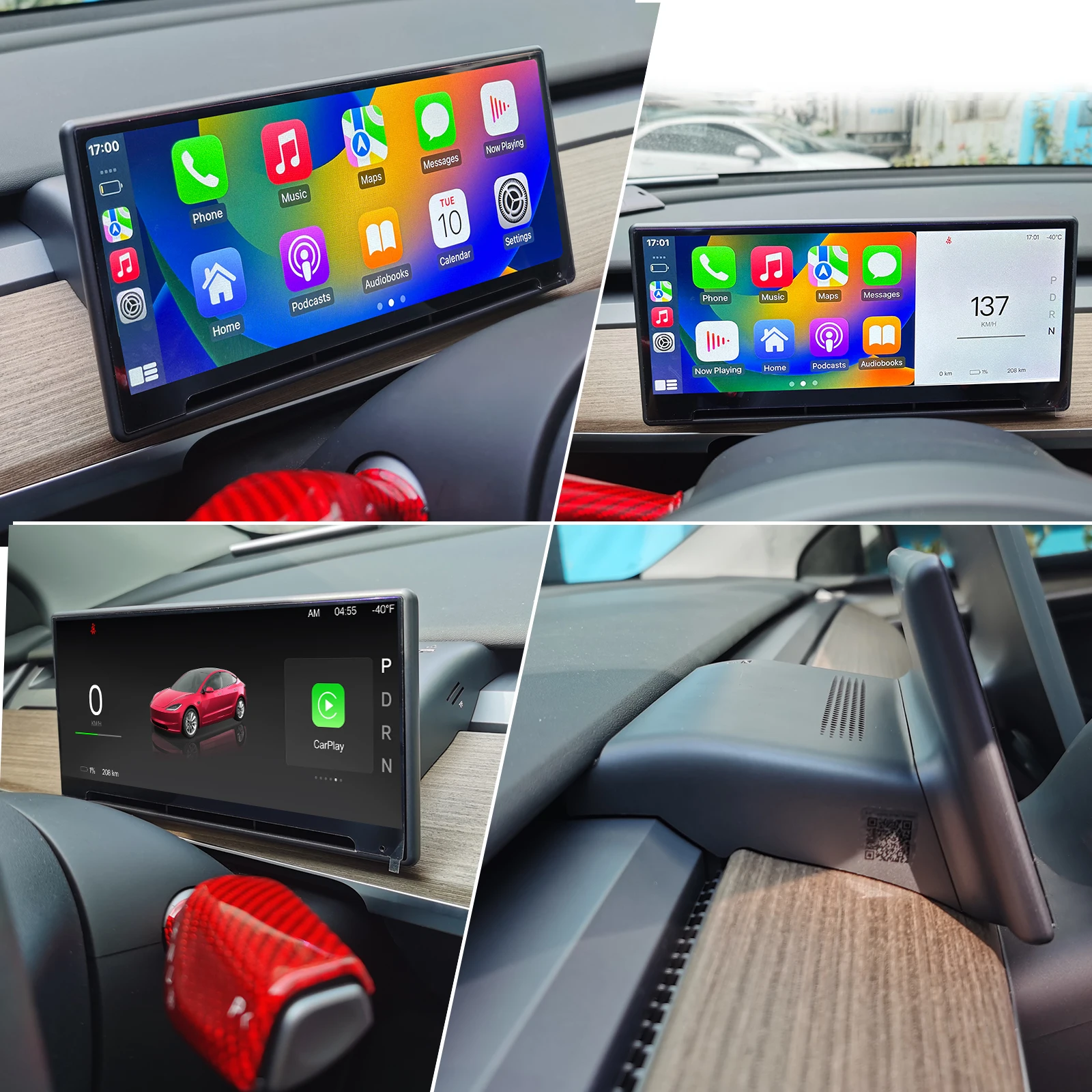 HUD for Tesla Model Y Head Up Display Model 3 front Screen Highland Instrument Cluster Vent F9 Driver Dashboard Speedometer 2024