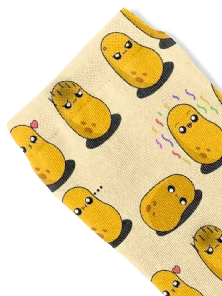 Cute Cartoon Potato || Sticker Pack || Kawai Socks gifts Toe sports Men's Socks Luxury Women's