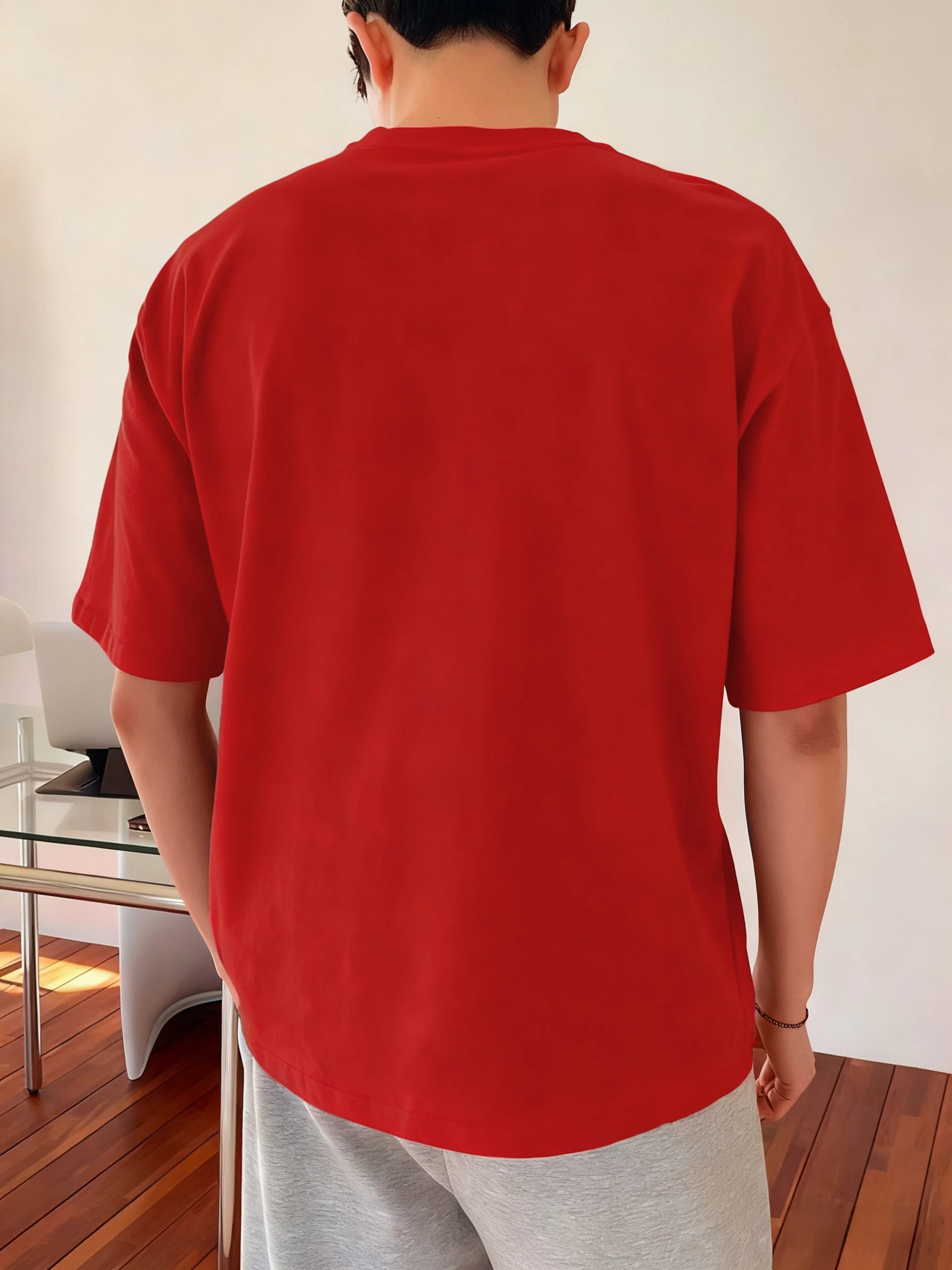 لوس أنجلوس كاليفورنيا رسالة نمط تي شيرت رجالي الصيف Crewneck ملابس رياضية القطن موضة الملابس فضفاضة عادية تي شيرت #2