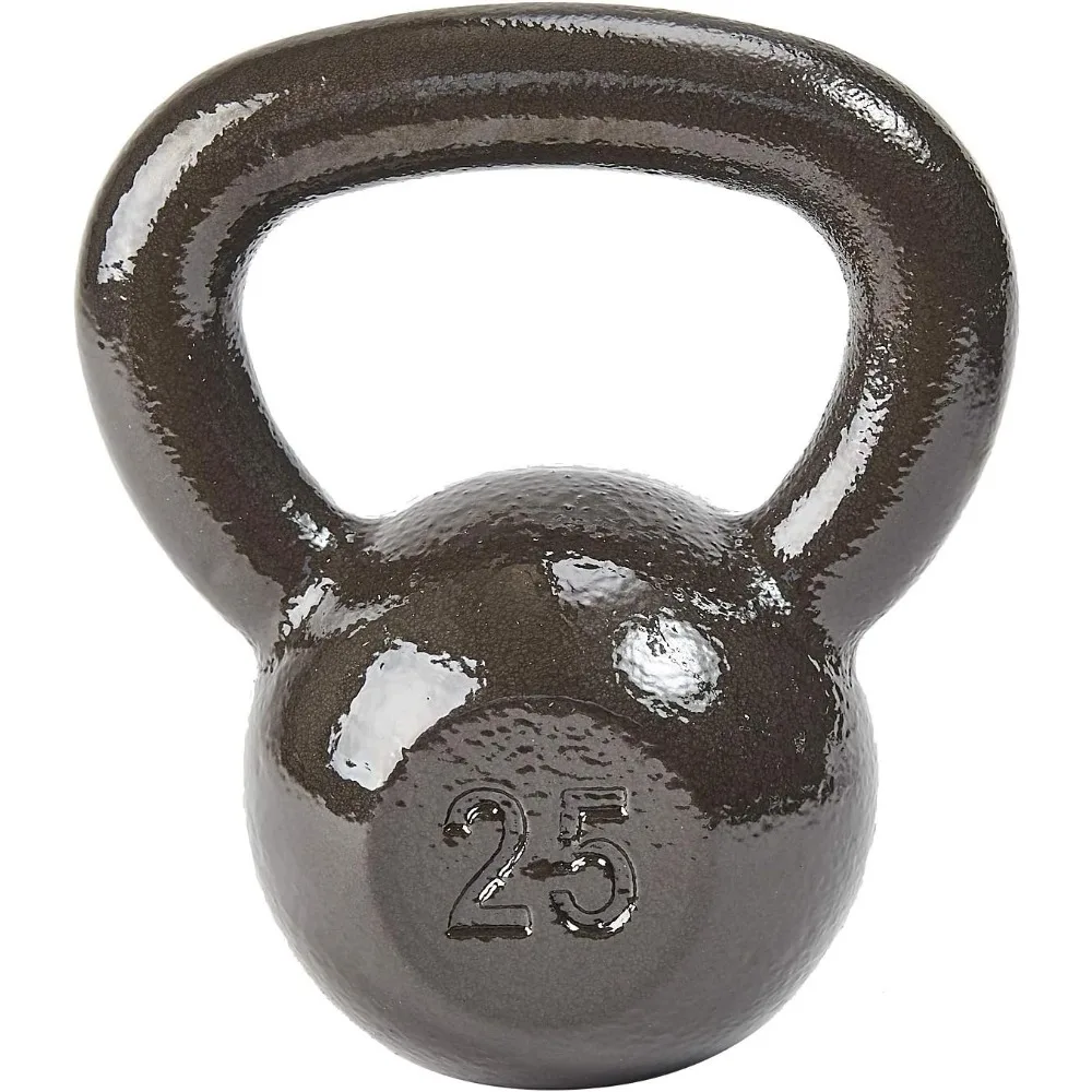 

All-Purpose Solid Cast Iron Kettlebell, 25 Pounds