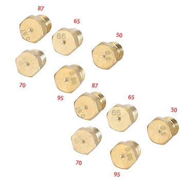 5/10 Stuks Brander Gas Kookplaat LPG Conversie Kits Jets Nozzles Propaan Injectoren Voor 50 65 70 87 95 messing Mondstuk