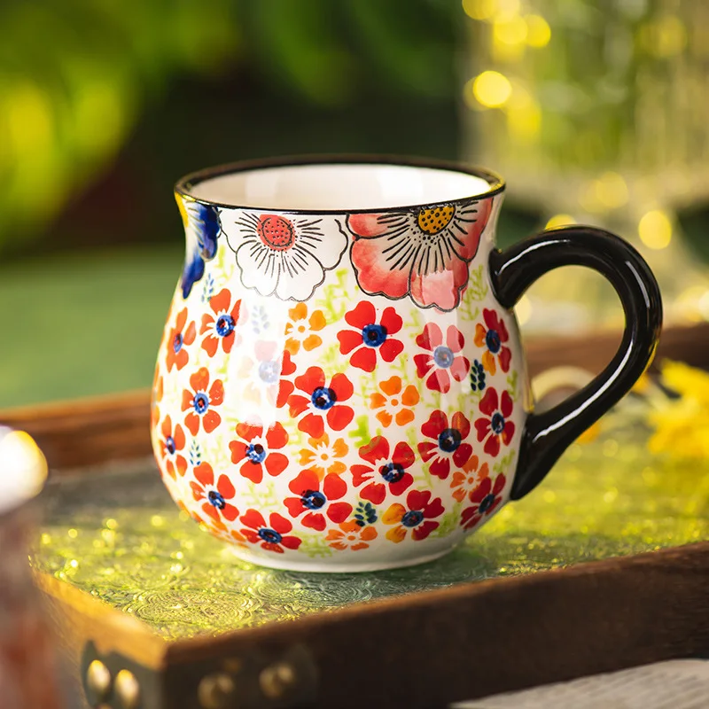 ZML water cup office breakfast ceramic cup household coffee cup