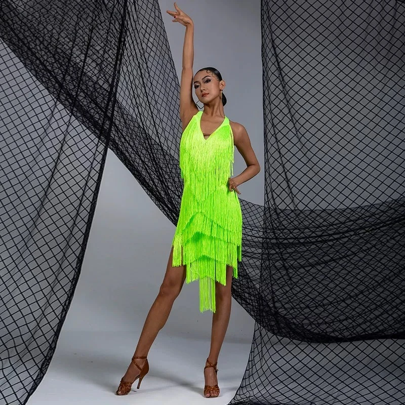 temporarily-out-of-stock-new-women-latin-dance-dress-halter-v-neck-backless-multi-layer-fringe-dress-professional-rumba