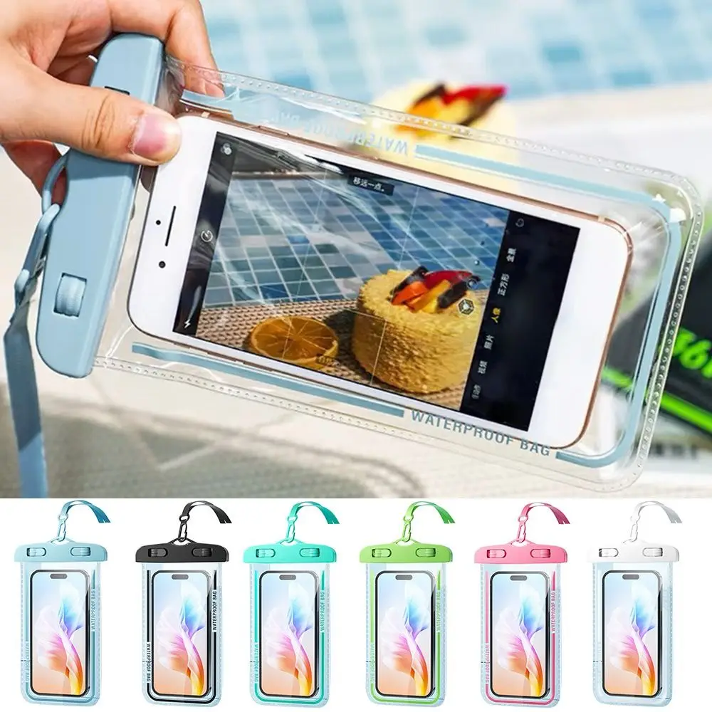 Waterproof Phone Pouch Case IPX8 Water Proof Cell Phone Dry Bag for Beach, Protector for iPhone