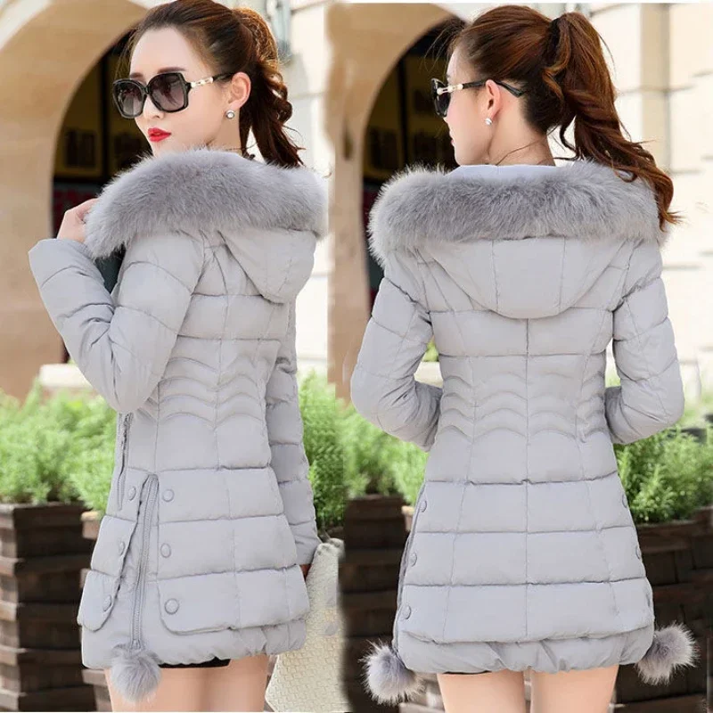 Sigutan Winter New Women Jacket Hooded Parka Big Fur Collar Female Thick Warm Coat Windproof Overcoat Comfort Casual Outwear