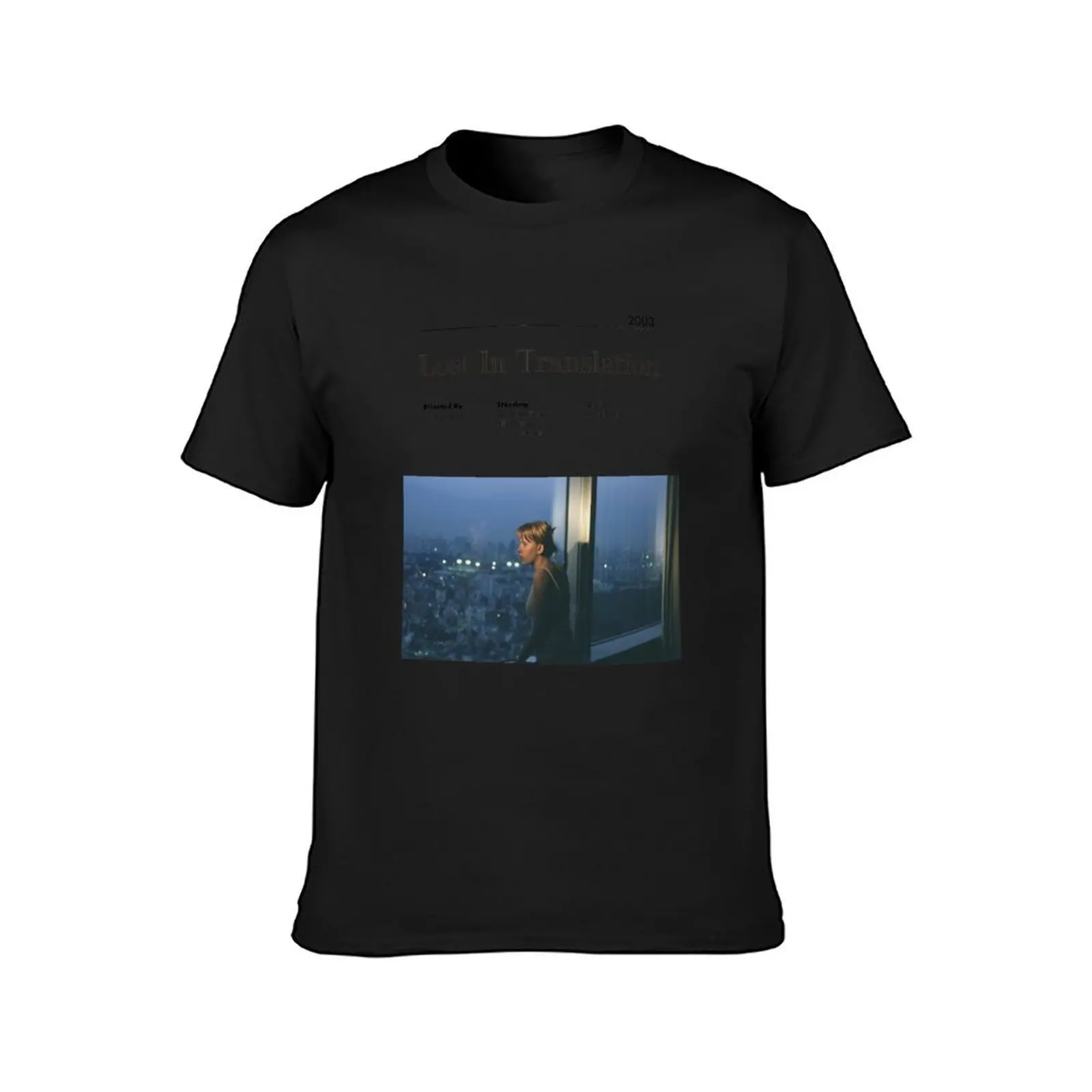 Lost In Translation Alternative Minimalist Movie Poster Sofia Coppola T-Shirt heavyweights oversized black t shirts for men