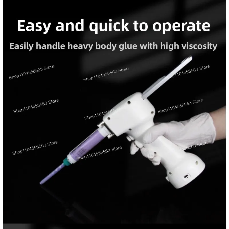 Electric AB Glue Gun (50ml Rechargeable) - Portable 1:1 Epoxy Resin Tool & Adjustable Speed