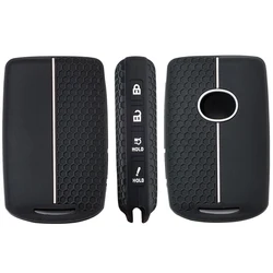 Fits for Mazda Silicone Rubber Key Fob Cover, Key Case for 2025 Mazda 3 6 Cx-5 Cx-50 Cx-30 Cx-9 Smart Key Replacement Protector