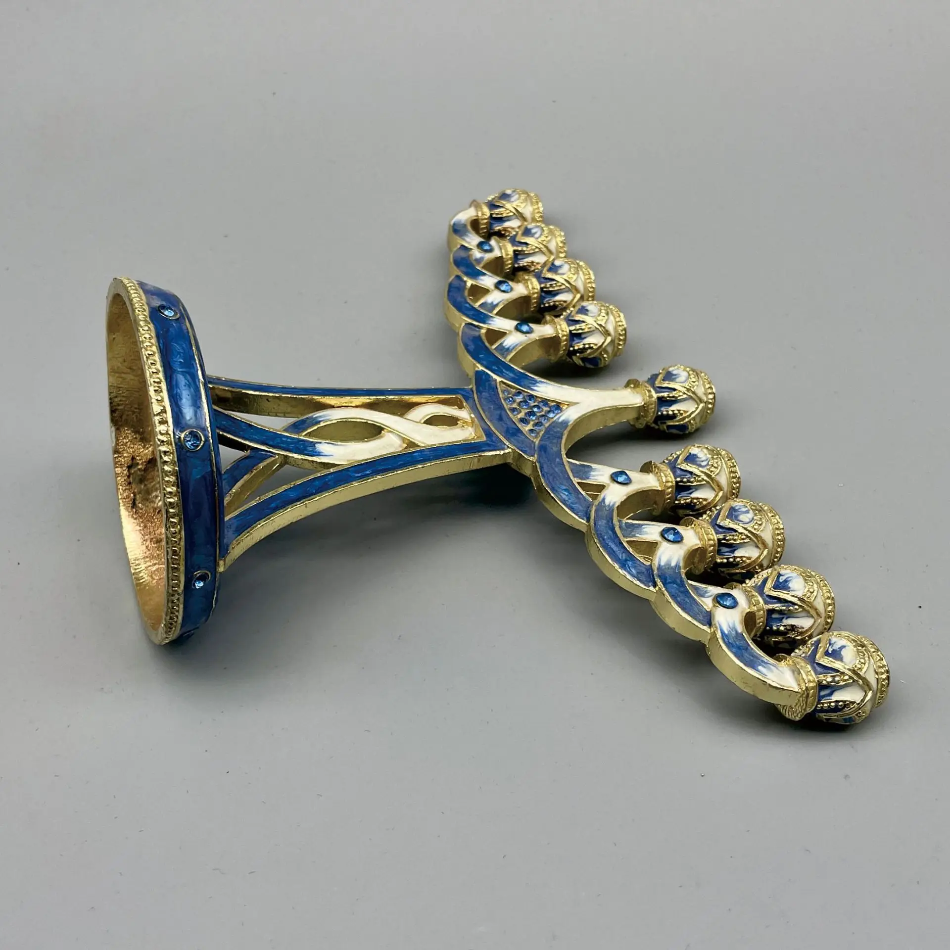Metal candle holder Christmas enamel color creative nine-headed vintage ornament decoration decoration home wedding candleholder