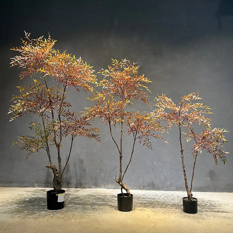 Simulation Nantian Bamboo Plant Wholesale Fake Green Plant Decoration Simulation Tree Living Room Floor Potted Plant Bionic Gree