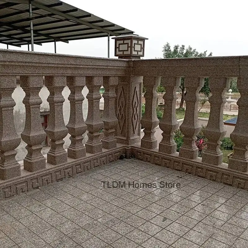 Mold Thickened Roman Column Railing New Garden Buildings Cast-in-place Guardrail Cement Column Reusable Railing Mold for Balcony