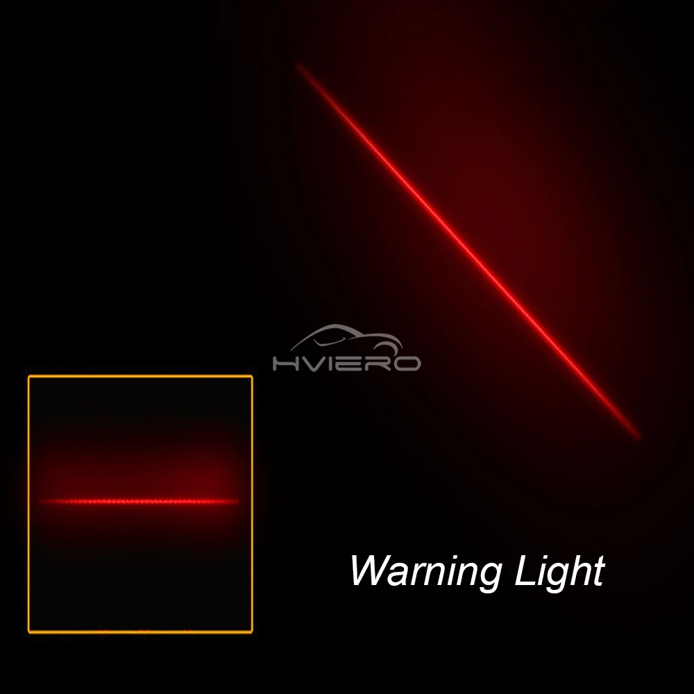 Car Led Anti Collision Light 12V Warning Brake Parking Rearing Auto Tail Laser Fog Lamp Red Trunk Strobe Bulb LED Decor Distance