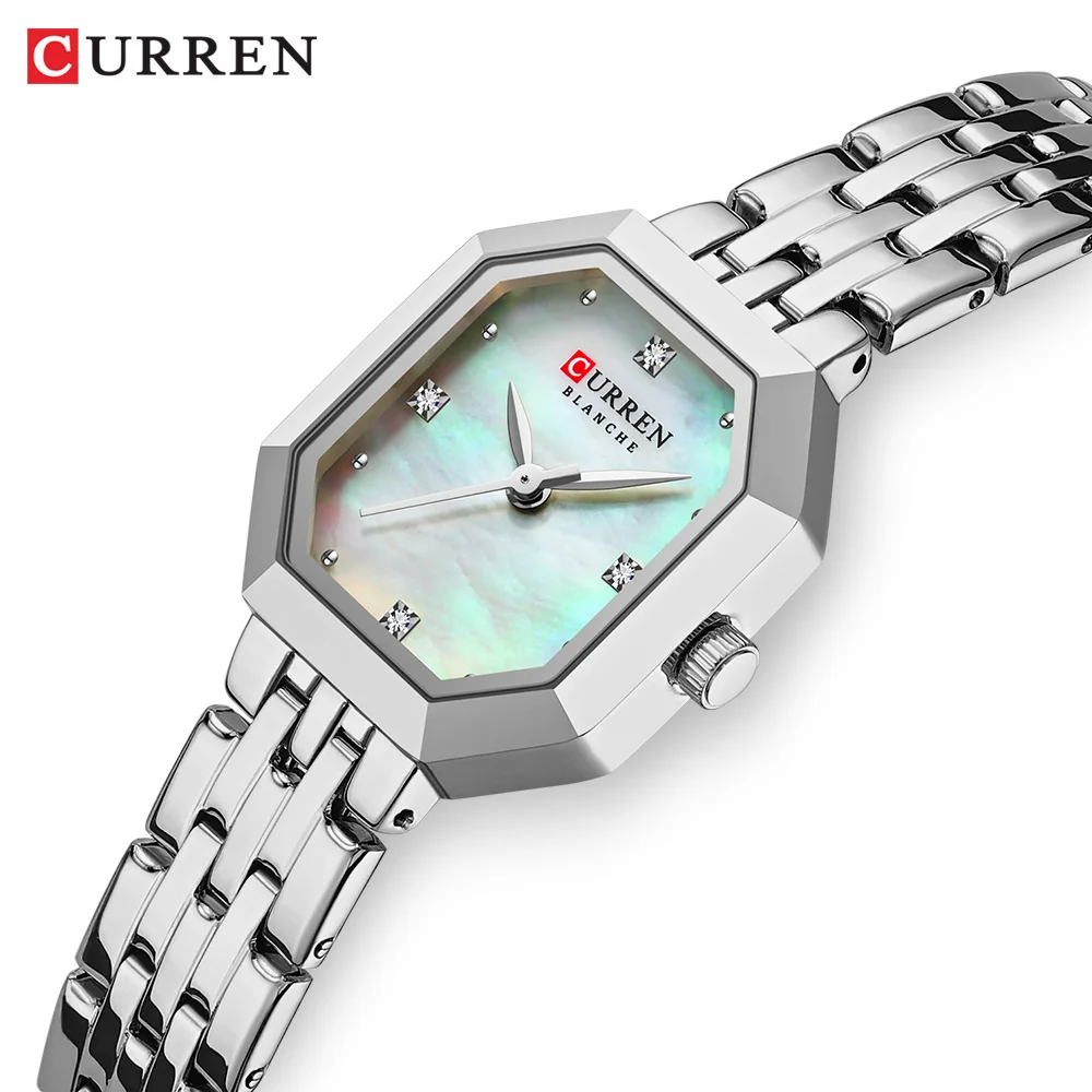 CURREN 9108 Brand Fashion Original Luxury Women Diamond Watch Stainless Steel Quartz Waterproof Women Dress Ladies Watches