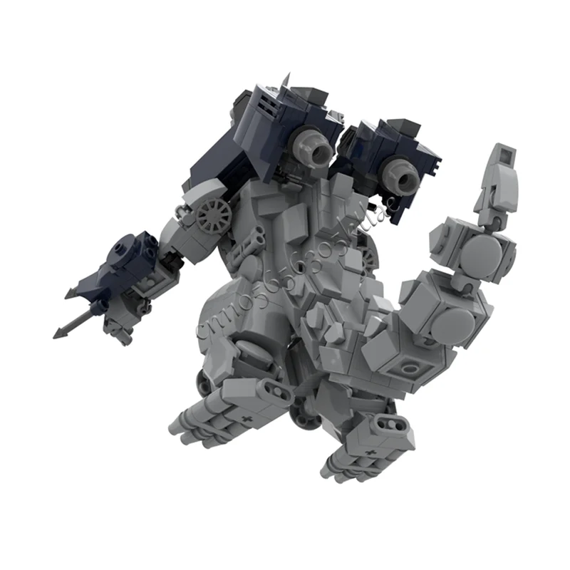 718 peças moc estilo ficção científica dominador modelos monstro mecânico personalizado diy série cinza montagem criativa presentes das crianças