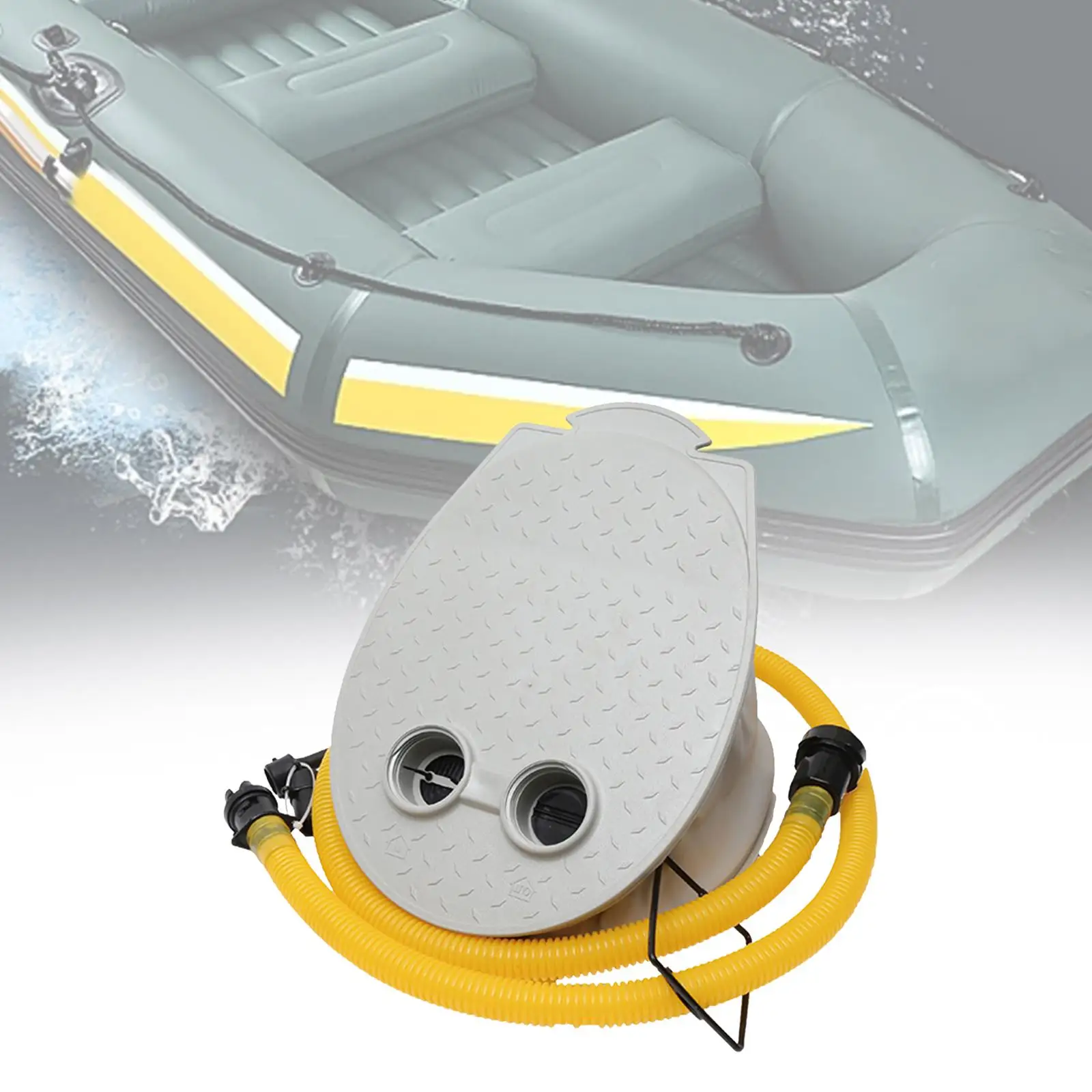 

Насос для надувных лодок и байдарок с 3 насадками, ножной насос-инфлятор с шлангом 143 см, прост в использовании