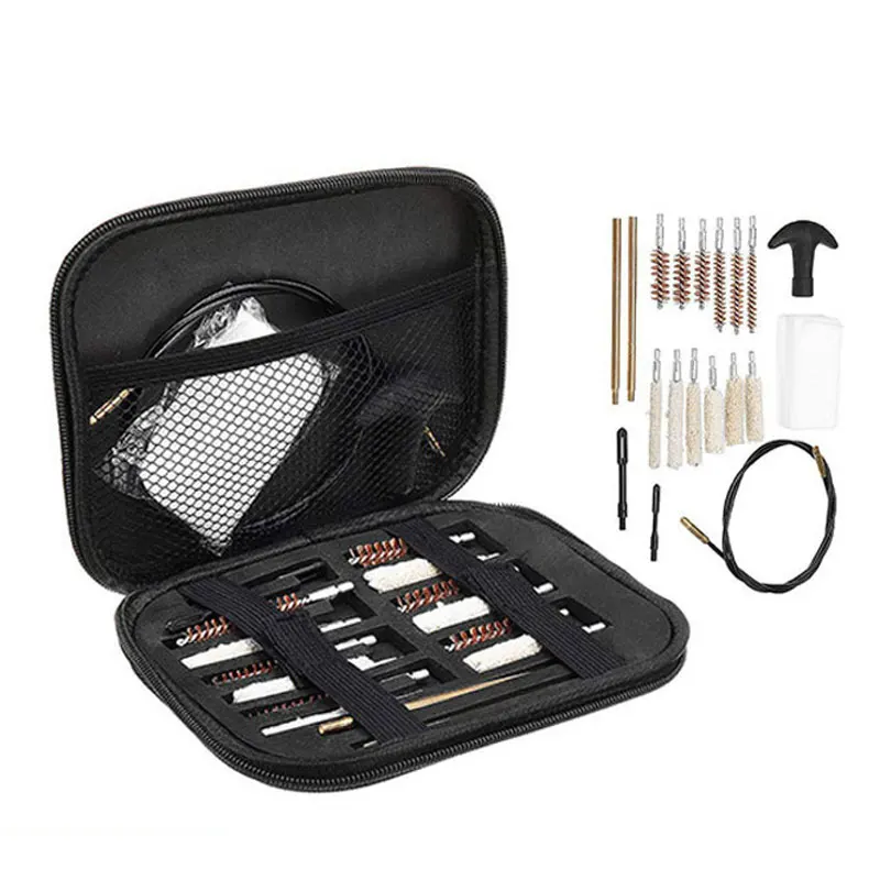 Hunting Cleaning Kit with zipper bag Brass brush cotton thread brush Multifunctional pipe cleaning set Maintenance kit QG151S