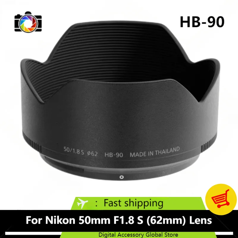 

Новая оригинальная передняя бленда HB-90, детали для объектива камеры Nikon NIKKORZ 50 мм F1.8 S (62 мм)