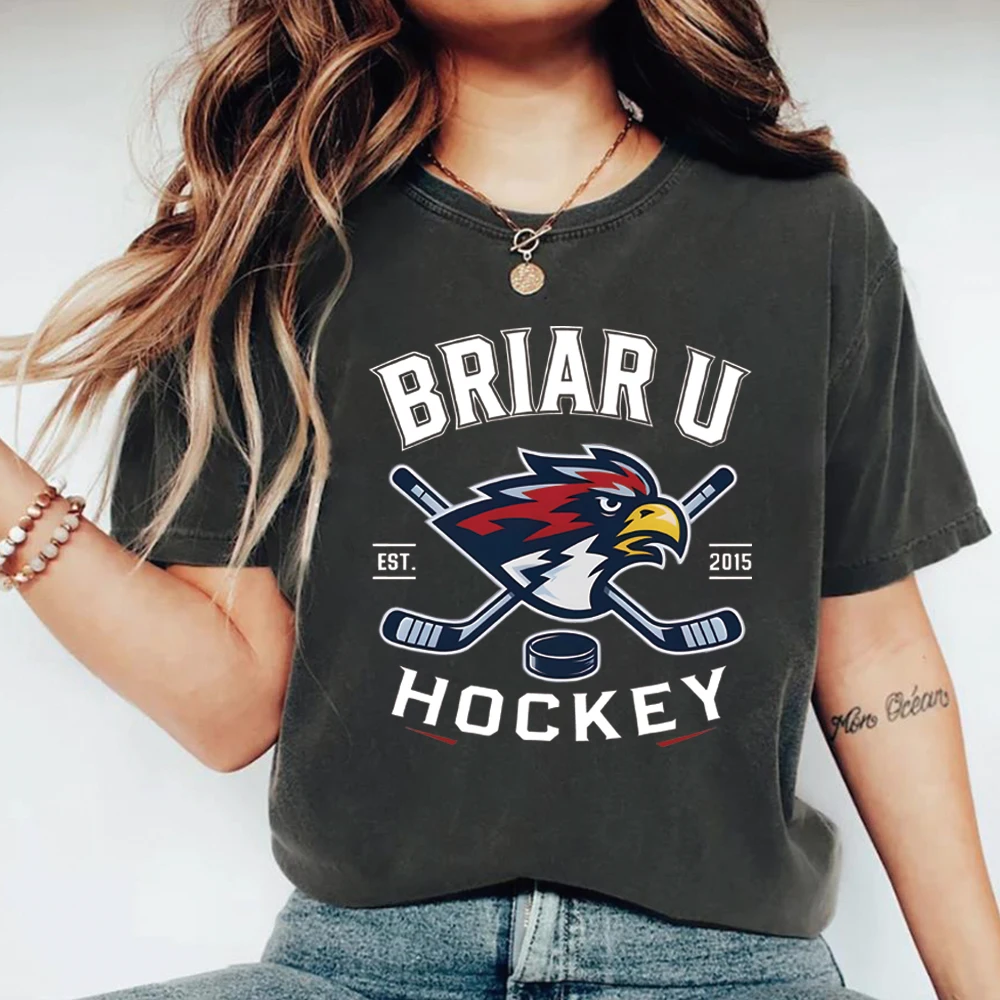 Briar U Hockey T-shirt Graham 44 Hockey Romance Shirt Off Campus Tee Unisex Short Sleeves Casual Tops BookTok Reader Gift