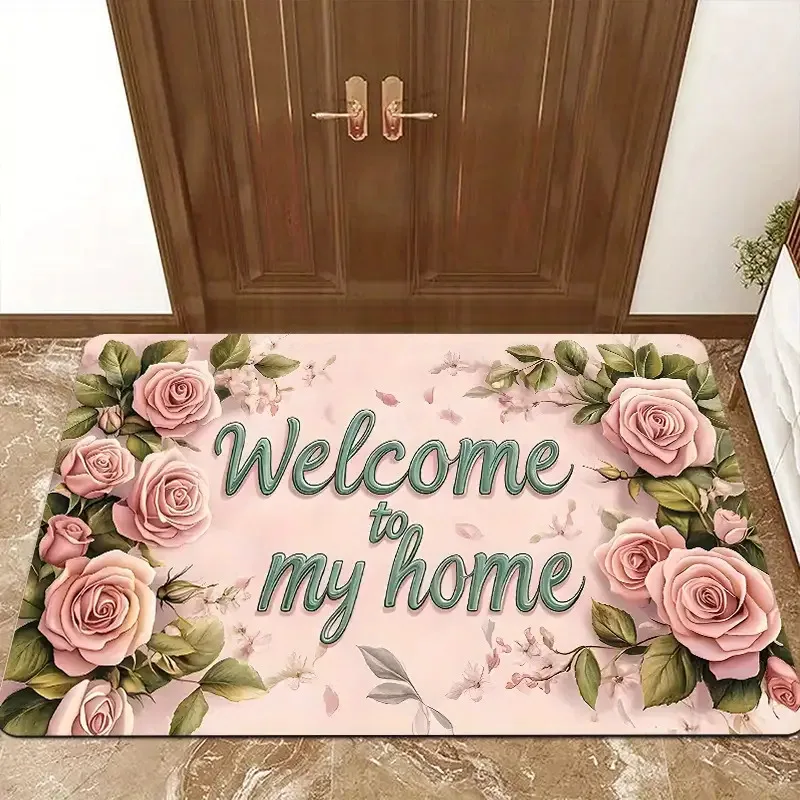 Christmas Rectangular Carpet Music Sheet Holly Berry Gnome Pink Xmas Tree Floral Holiday Graphic Design Area Rug for Home Decor