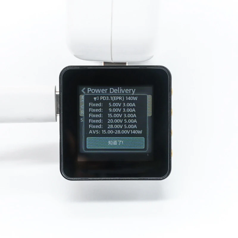 Power-Z KM003C Portable USB-C Fast Charging Tester PD3.1 QC5.0 Digital Voltmeter And Ammeter Power Bank Tester-A82Z