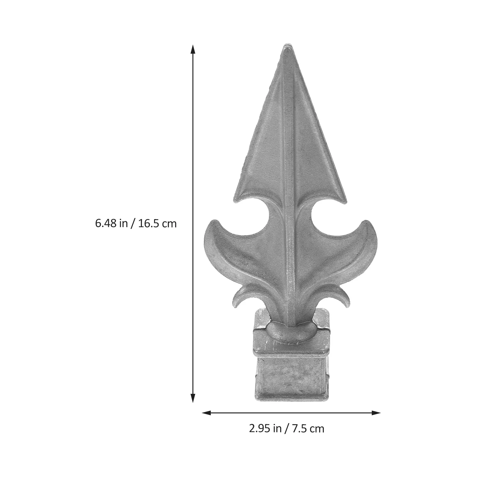 

4Pcs Premium Aluminum Fence Finials Modern Decorative Finial Tops for Outdoor Fence Railings Garden Lawn Decorative Accents