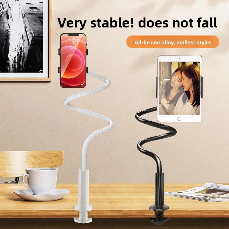 New 138cm Phone Holder Stand Lazy Bracket Headrest Bed 360 Flexible Long Arms Clamp Mount for IPhone Samsung and 4~6.5" Device