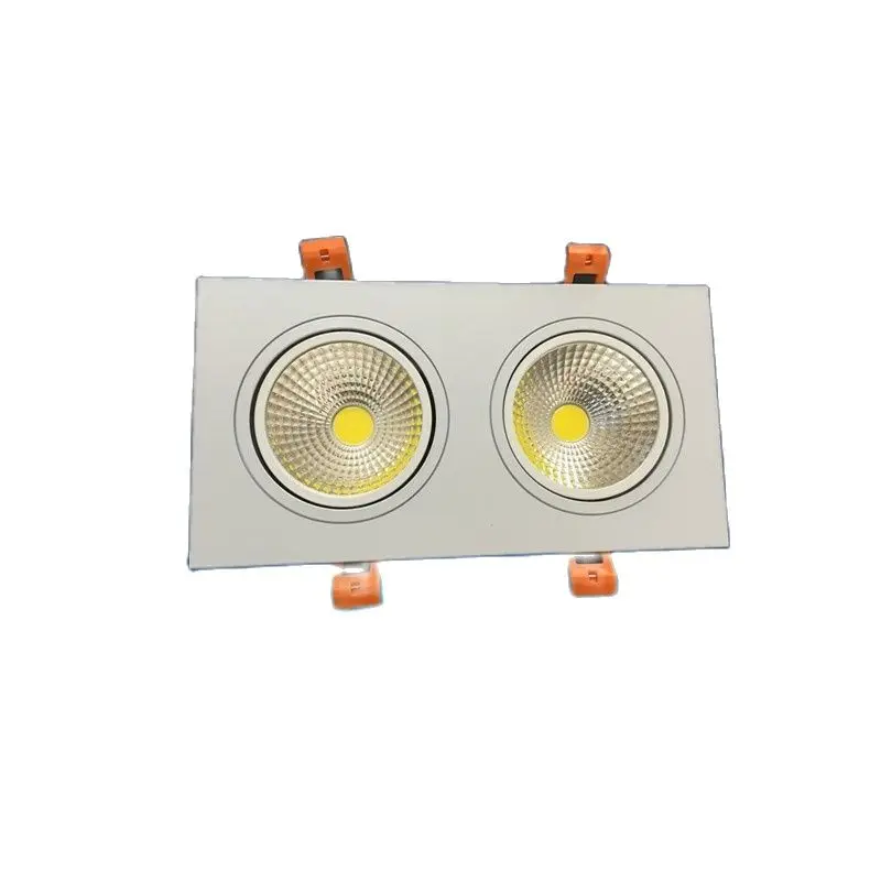 4Pcs 30W 85-265V 110V 220V Recessed Double Head Cob Downlight Spot Led Ceiling Down Light Lamp Spo