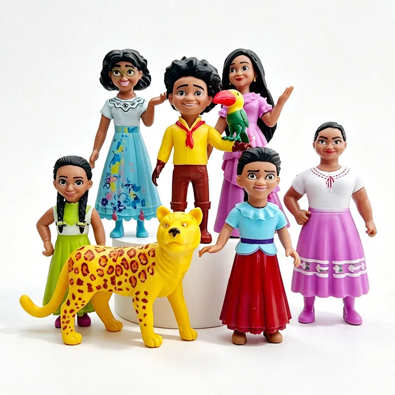 Encanto - Set de 6 Figuras Coleccionables de Pepa, Antonio, Isabela, Luisa y Mirabel, Modelo de Personajes de Película de Alta Calidad, Juguete de Regalo