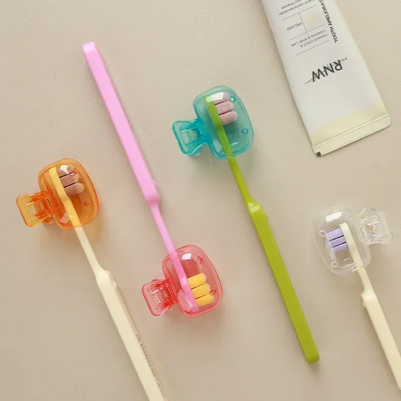 Travel Supplies Travelling Accesories Plastic Travel Practical Accessories Toothbrush Box Toothbrush Storage Clip Protective Cap