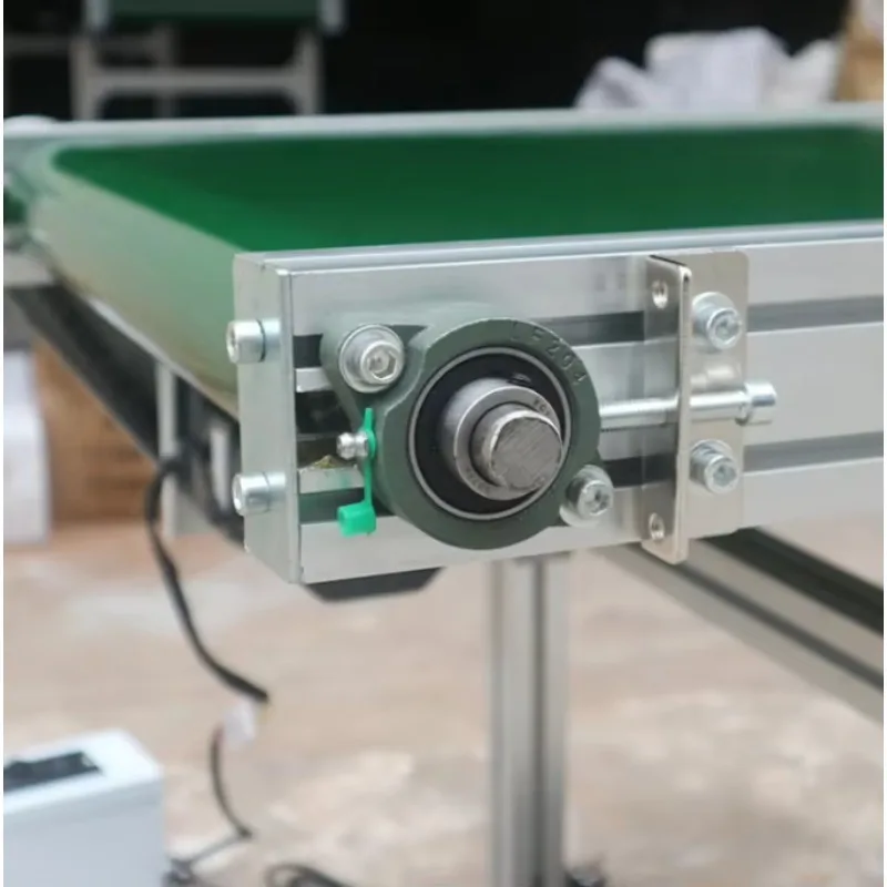 PVC Green Flat Belt Conveyor Conveyer System For Industrial Assembly Production Line
