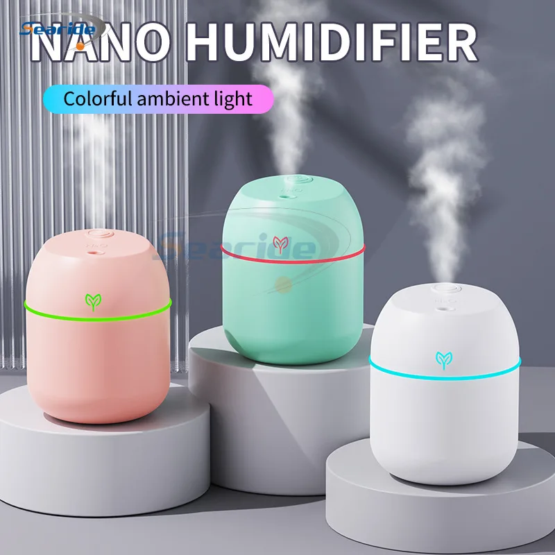 200ML Mini Air Humidifier Portable USB Aroma Essential Oil Diffuser Car Purifier Mist Maker LED Lamp Lighting For Home Bedroom