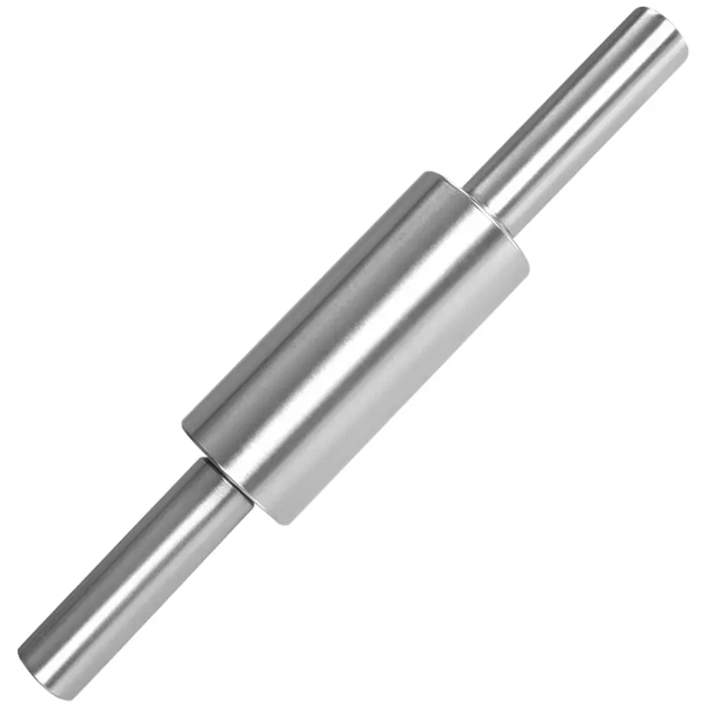 

Stainless Steel Rolling Pin Baking Tool Metal Stick Silver Small for Dough Pies Cookies Pastry Non Stick Easy Clean Thickness