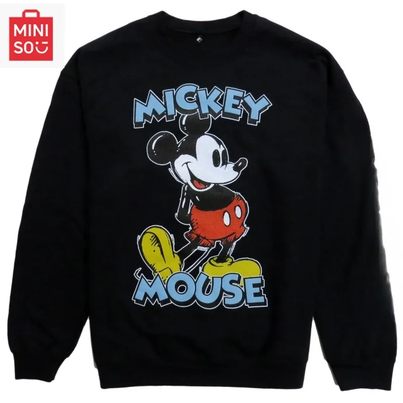 

Disney Mickey Mouse Series Men's Women Hooded Sweatshirt Pullover Top Autumn Winter Fleece Oversize O-Neck Unisex Clothing Hoody