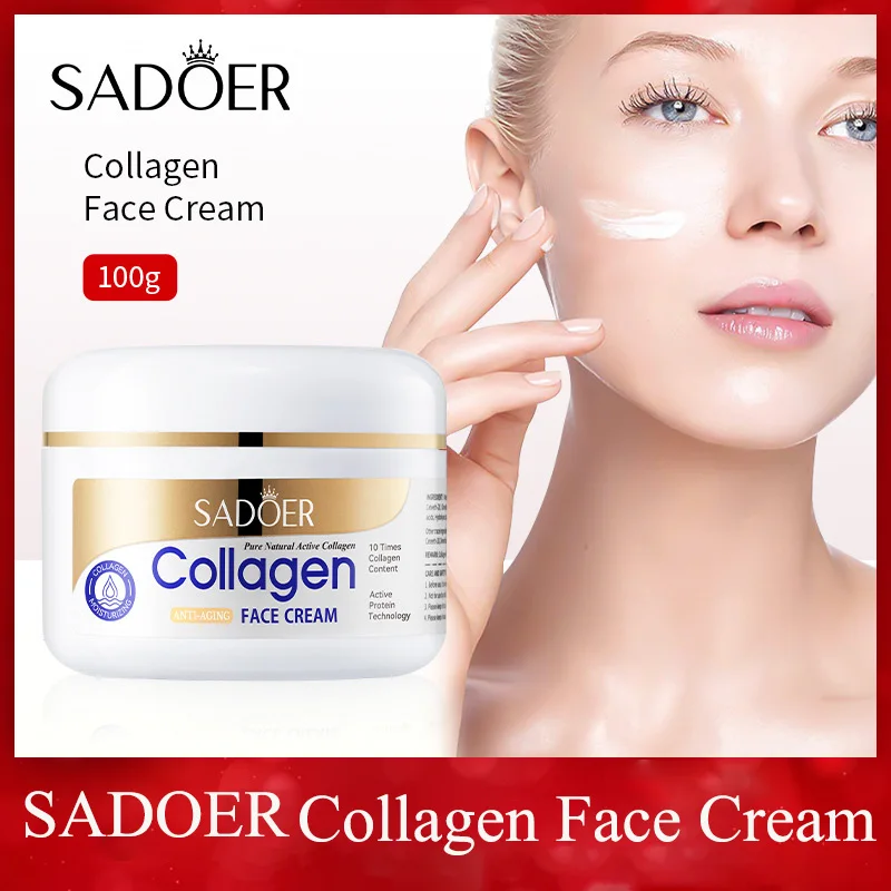 

SADOER Collagen Firming Face Cream Skincare Moisturizing Hydrating Face Creams Faical Cream Beauty Face Skin Care Products